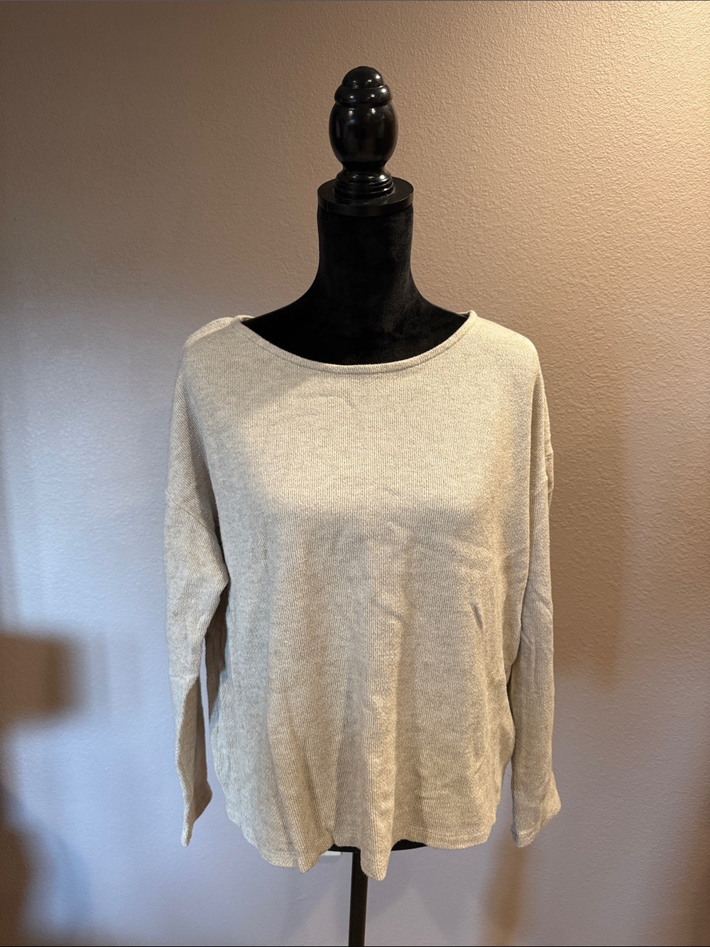 a new day Light Beige Knit Pullover Sweater